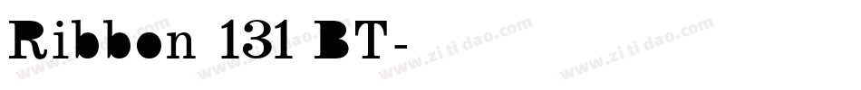 Ribbon 131 BT字体转换